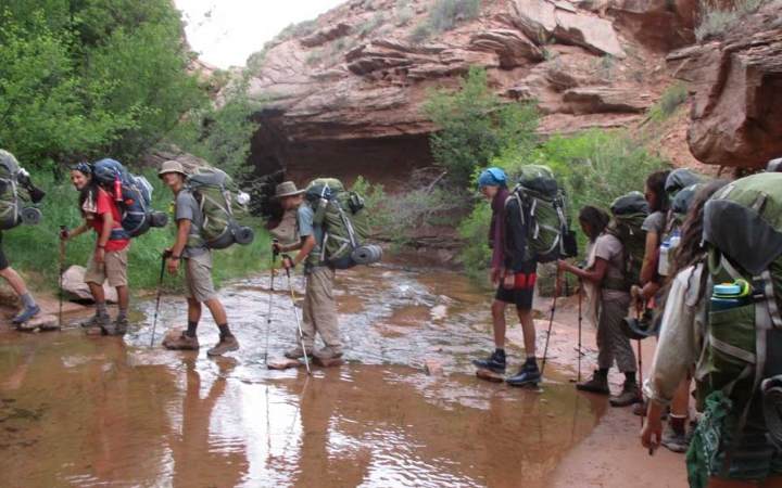 adults only backpacking trip
